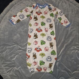 Toy Story Baby Sleep Gown - Blue Trim